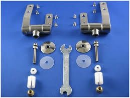 Keramag Cassini - Cotta 598182000 Set of 2 hinges for toilet seat chrome Soft Close