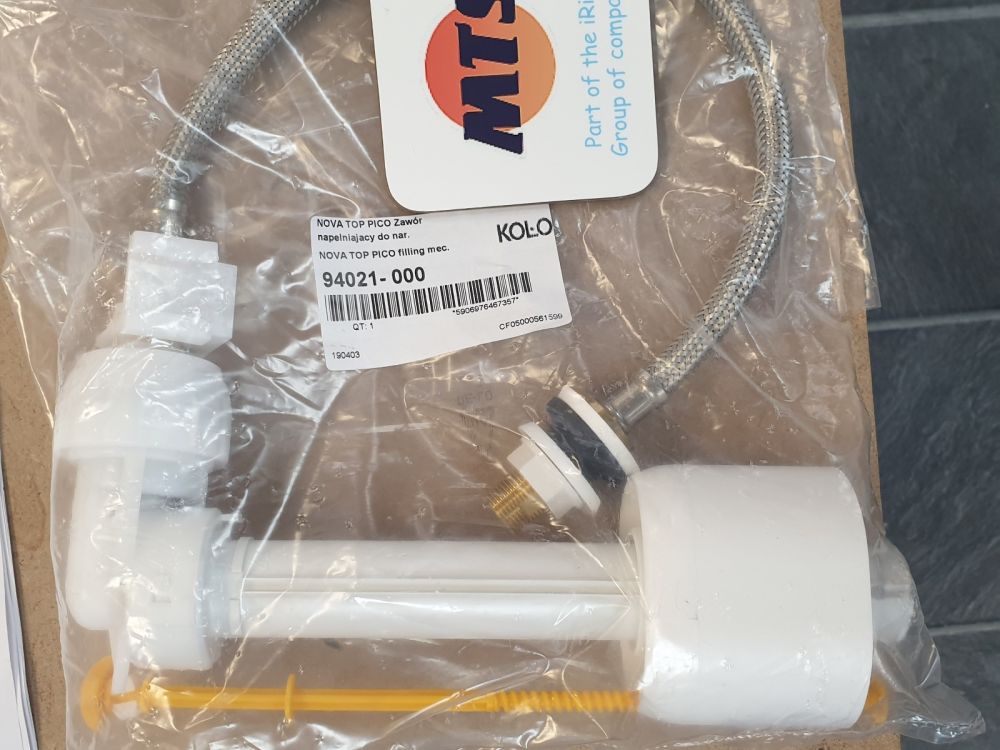 KOLO 94021-000 TOILET  FILL VALVE / Oli / Valsir Compact SIDE ENTRY INLET Valve /Ball Valve / Float Valve 94021-000