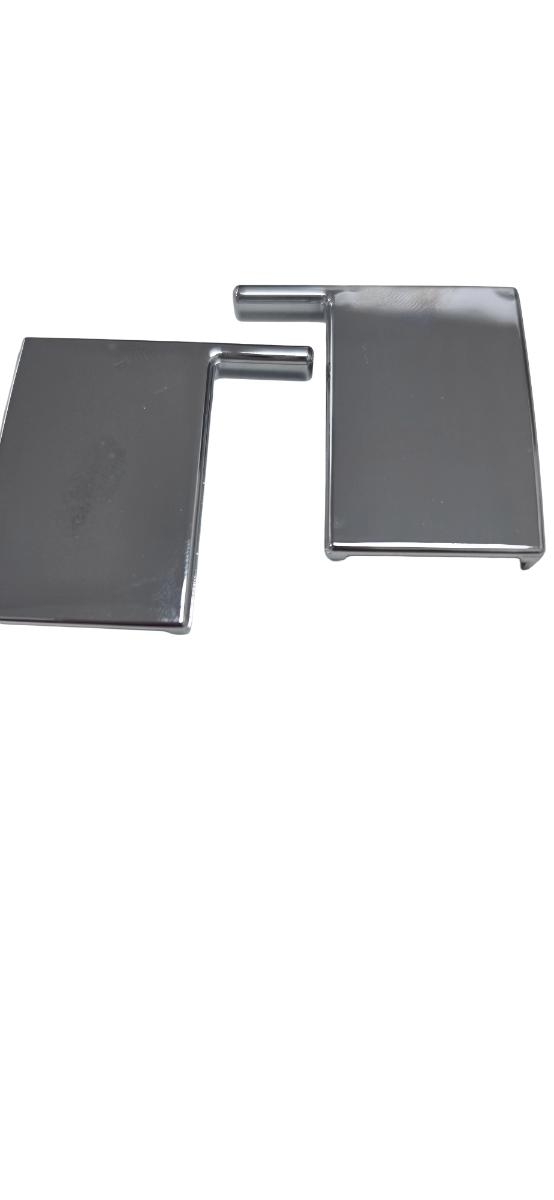 Ideal Standard Connect 2 Wall Profile Top Caps (Pair).
These are finishing trim caps placed at the top of the vertical wall profiles.
They cover the exposed metal edges and internal screw fixings where the vertical wall profile meets the rail pro