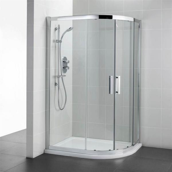 Ideal Standard  Synergy 900 x 800 Offset Quadrant Enclosure - IdealClean Clear Glass  L6286EO