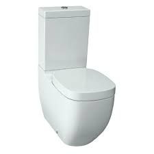 The Laufen Palomba toilet seat in white, featuring the Laufen Clean Coat, comes with a soft close mechanism. The cistern lid is identified by the code DIN19542 / H8918020000001.