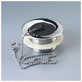 Macdee WHK03CP Bath Waste Plug 18in Chain S Hook