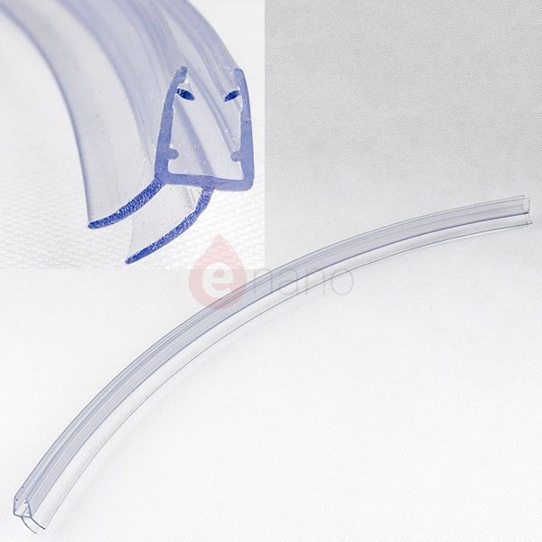 P Shaped Bath/Curve Bath Shower Screen Replacement Seal 16mm/ Curved Screen Bottom Seal LV95667
