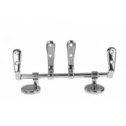 Masefield Epson KAB22CP Polished Chrome Seat Hinges For Water Closet, Bar Hinge