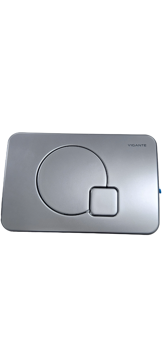 Pura Bathrooms / Vigante Dual Flush Plate Satin Chrome H5