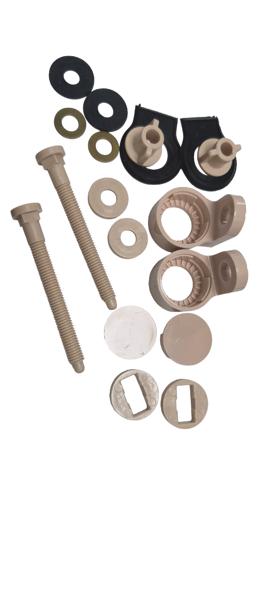 Twyford Nocturn Plastic toilet seat hinge (colour ivory)