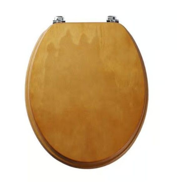 Tavistock Millennium Toilet Seat with Chrome Hinge - Various Colour Options Antique Pine