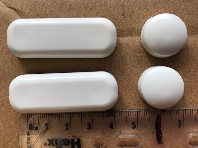 Orion Toilet Seat and Cover Buffers Pack of 6 SV24001 White