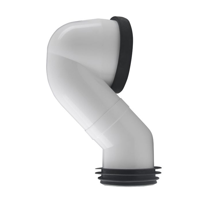 Porcelanosa Offset elbow for vertical outlet pipe with wall connection bolt and multi-seal 100044274 N499412400