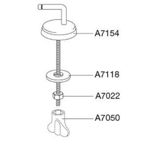 Pressalit 716 Universal Toilet Seat Hinge  - D97999 / BS6 5708591176900