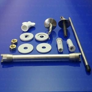 Pressalit BY8999 Projecta set adjustable hinges continuous pen chrome