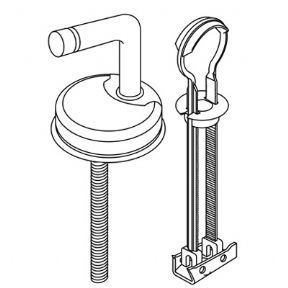 Pressalit Objecta D 172 Universal Toggle Toilet Seat Hinges and Fittings - BQ6P999 