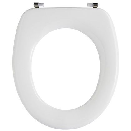 Pressalit 2000 without cover 49 Standard toilet seat without cover incl. hinge in stainless steel 49000-UN3999 / UN4 / 5708590299136