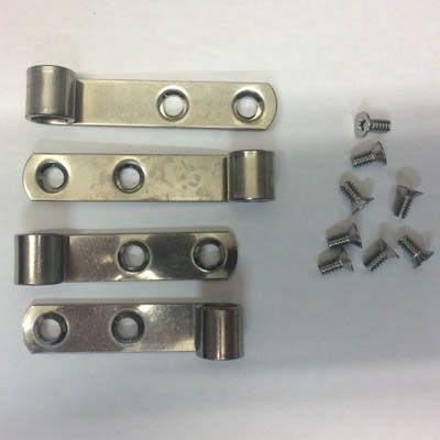 Pressalit A9107 mounting with screws, stainless steel Straps and screws, stainless steel