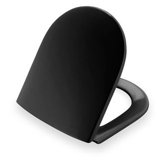 Pressalit Objecta D closet seat with lid 172111-BR7999 BLACK