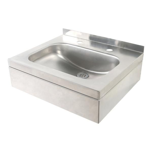 Twy PS4033SS WH Basin 2TH with Apron No O/F SS