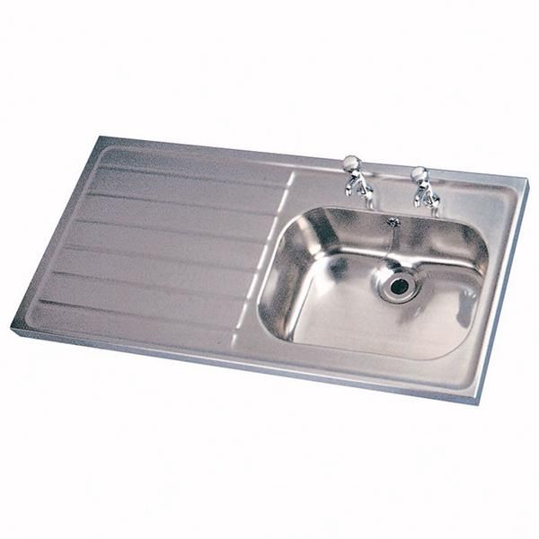 Twyford.PS4051SS.Sgl.Sink.LH.Drainer.2TH.SS...