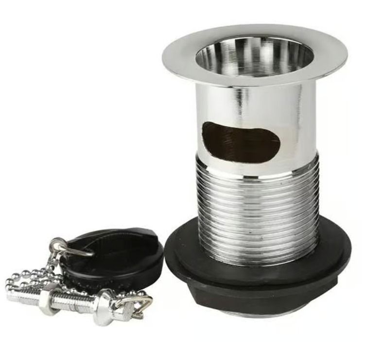 Thomas Dudley 368165 Slotted Brass Body and Poly Plug Basin Waste PSWWAS368165
Easy to fit, this Thomas Dudley slotted clicker basin waste has a traditional poly plug. Manufactured with a robust threaded brass body and sleek chrome finish, this high qu