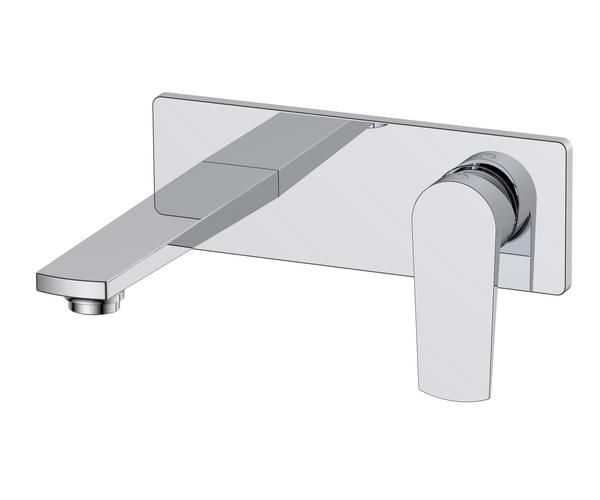 RAK Blade Wm Bsn Mxr With Back Plate RAKBLD3007 Bathroomsuites