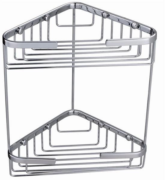 RAK Double Corner Basket Cp RAKBSK001 Bathroomsuites