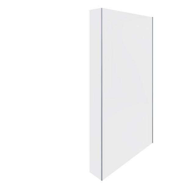 RAK Feeling Fixed Return Panel In Grey RAKFRP503 Bathroomsuites