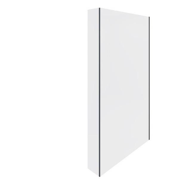 RAK Feeling Fixed Return Panel In Black RAKFRP504 Bathroomsuites