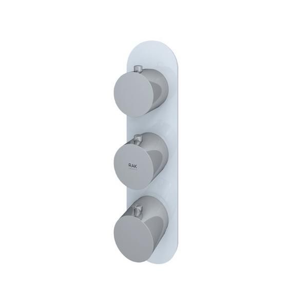 RAK Feeling Round Dual Outlet Therm Shwr Valve RAKFSV2500R Bathroomsuites