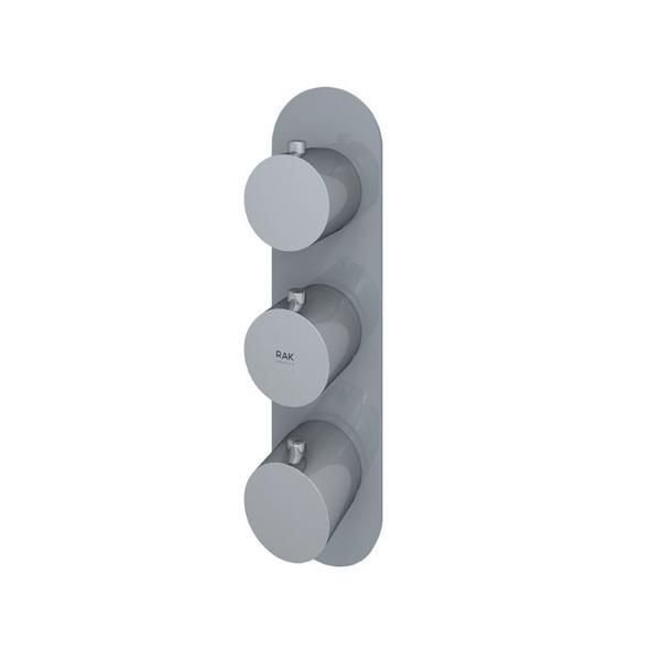 RAK Feeling Round Dual Outlet Therm Shwr Valve RAKFSV2503R Bathroomsuites