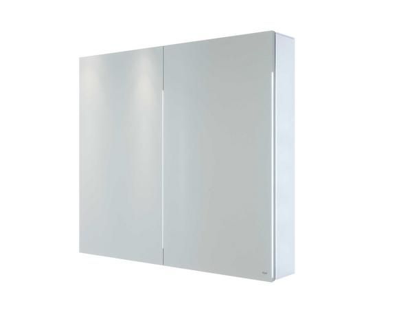 RAK Gemini Alluminium Double Dr Mirrored Cabinet RAKGEM5002 Bathroomsuites