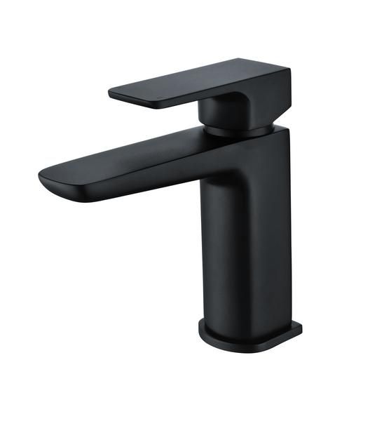 RAK Moon Mono Bsn Mxr With Clicker Waste In Black RAKMOO3001B Bathroomsuites