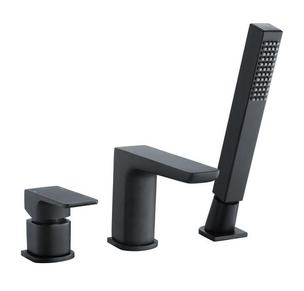 RAK Moon 3 Hole Dm Bsm Black RAKMOO3012B Bathroomsuites