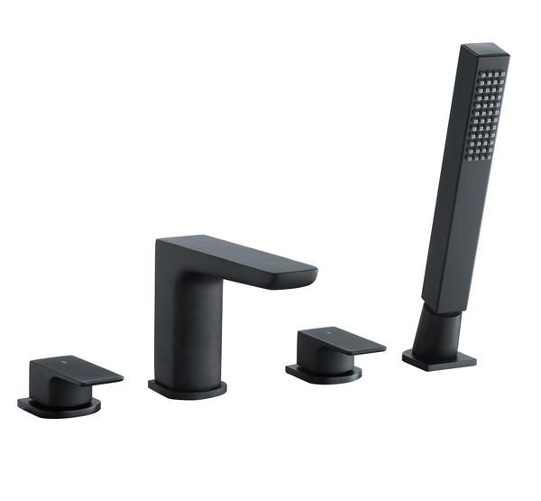 RAK Moon 4 Hole Dm Bsm Black RAKMOO3013B Bathroomsuites