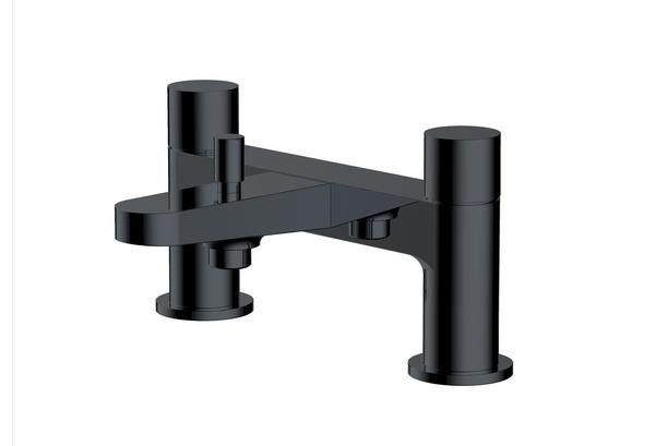 RAK Petit Round Deck Bsm In Matt Black RAKPER3005B Bathroomsuites