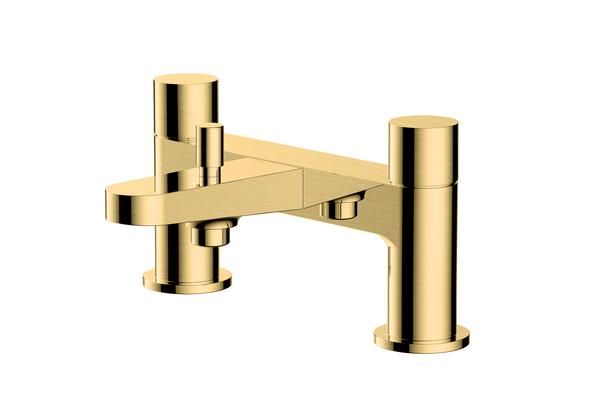RAK Petit Round Deck Bsm In Brush Gold RAKPER3005G Bathroomsuites