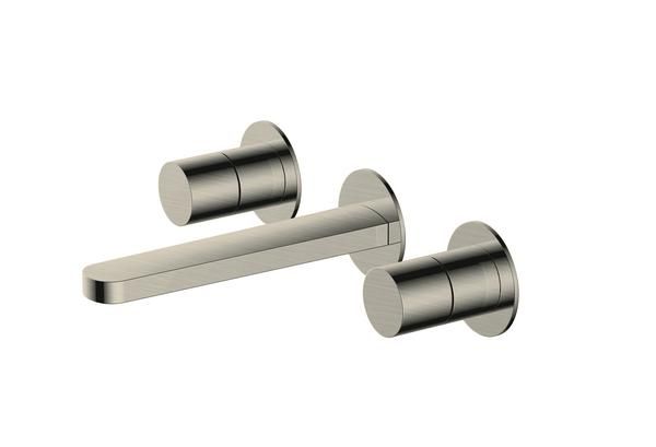 RAK Petit Round Wm 3 Hole Bsn Mxr Brushed Nickel RAKPER3010N Bathroomsuites