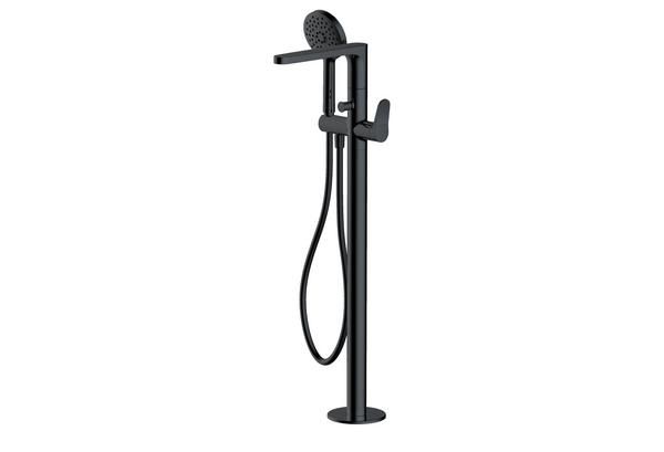 RAK Petit Round Floorstanding Bsm In Matt Black RAKPER3014B Bathroomsuites
