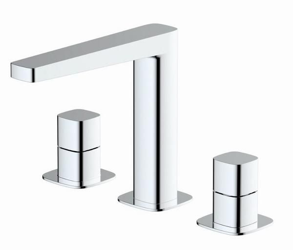 RAK Petit Sq Dm 3 Hole Bsn Mxr RAKPES3011C Bathroomsuites