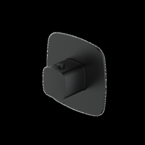 RAK Petit Sq Conc Therm Valve Matt Black RAKPES3024B Bathroomsuites