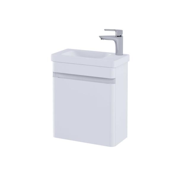 RAK Resort 450 Cloakroom Bsn Unit In Matt White RAKRSTWBU45600 Bathroomsuites