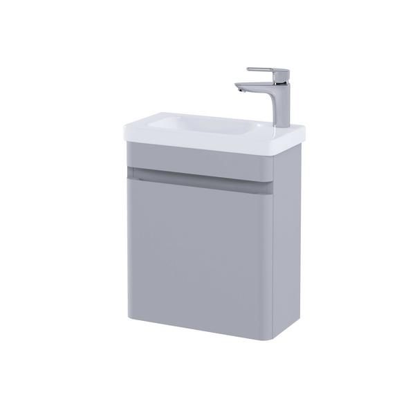 RAK Resort 450 Cloakroom Bsn Unit In Matt Stone RAKRSTWBU45601 Bathroomsuites