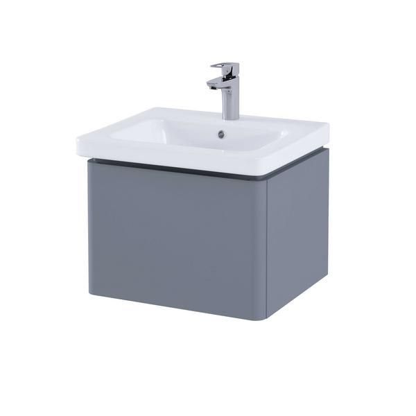 RAK Resort 500 Single Draw Bsn Unit In Matt Grey RAKRSTWBU50603 Bathroomsuites