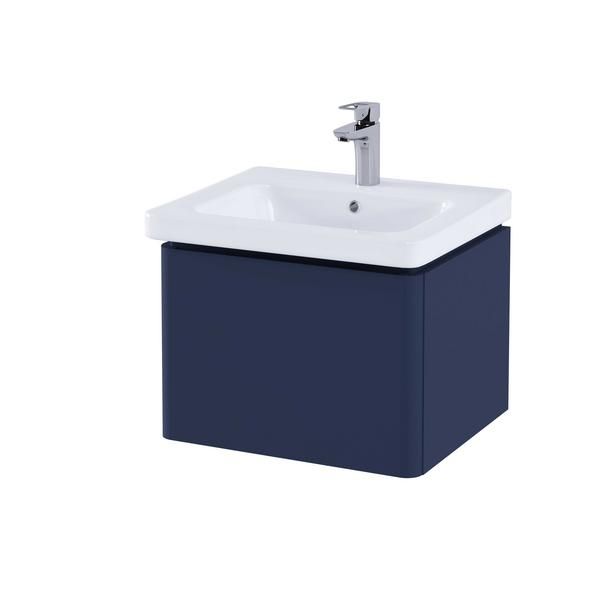 RAK Resort 500 Single Draw Bsn Unit Mat Denim Blue RAKRSTWBU50604 Bathroomsuites