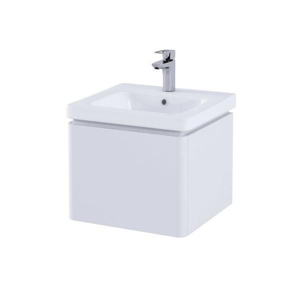 RAK Resort 550 Single Draw Bsn Unit In Matt White RAKRSTWBU55600 Bathroomsuites