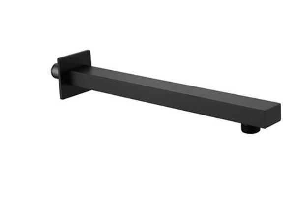 RAK 300Mm Wall Arm Sq In Black RAKSHW0001B Bathroomsuites