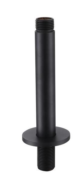 RAK 250Mm Brass Ceiling Arm Round In Black RAKSHW0004B Bathroomsuites