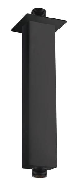 Sq Ceiling Arm 120Mm In Black RAKSHW0005B Bathroomsuites