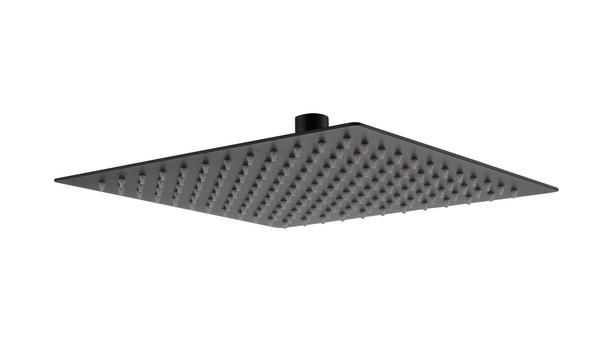 RAK 250Mm Ultra Slim Shwr Head Sq In Black RAKSHW1004B Bathroomsuites