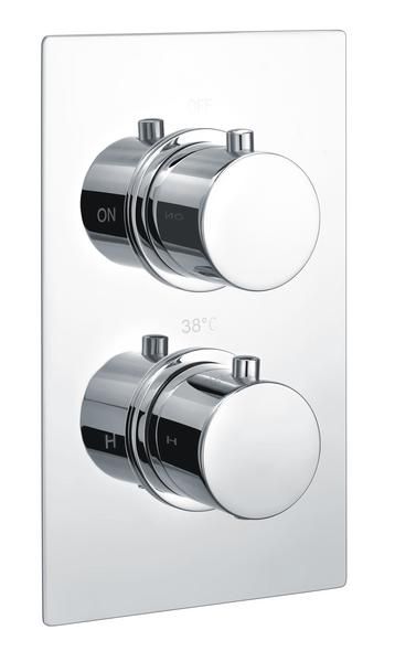 Round Single Outlet 2 Handle Therm Conc Shwr Valve RAKSHW3201R Bathroomsuites