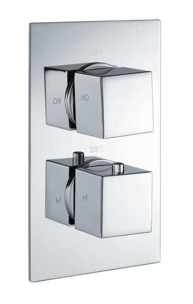 Sq Single Outlet 2Handle Therm Conc Shwr Valve RAKSHW3201S Bathroomsuites