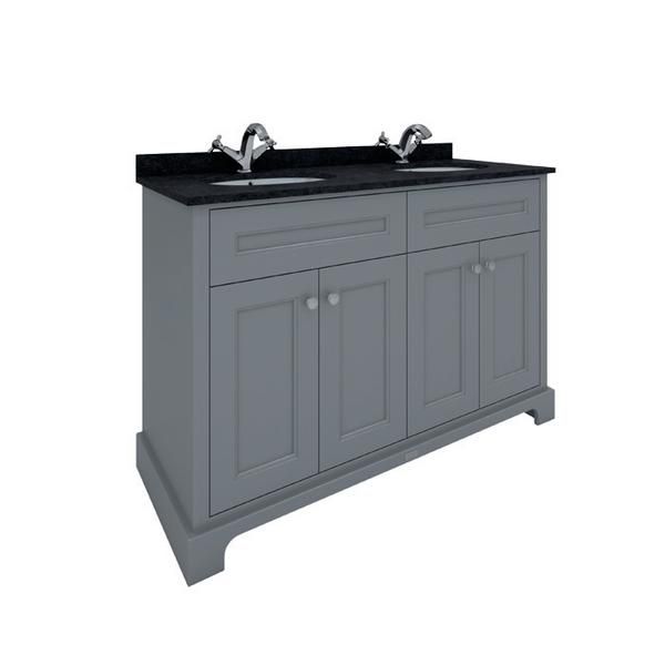 RAK Washington 1200Mm Double Bsn Unit In Grey RAKWBU120503 Bathroomsuites
